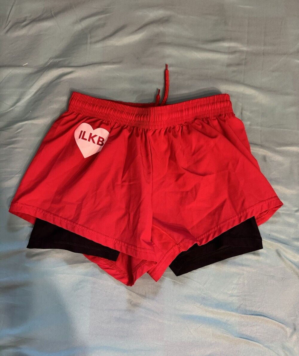 'I Love Kickboxing' Women's Shorts Black Red ILKB Small athletic